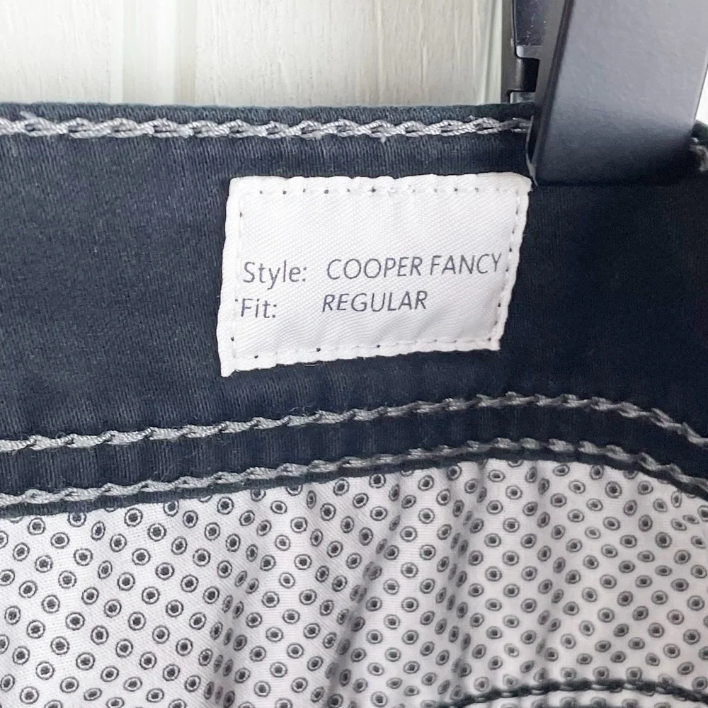 Brax Cooper Fancy Regular Fit Straight Leg Pants Solid Black Men's Size 34 - Picture 6 of 10